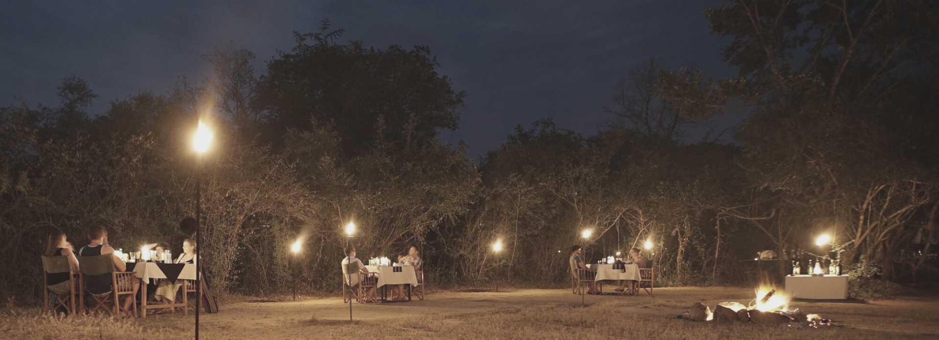 Big Game Camps Wilpattu Campsite during the dinner time