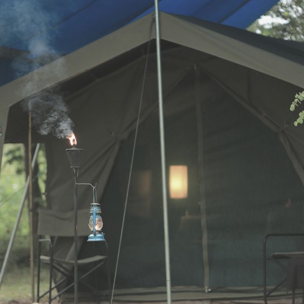 Safari tented camp exterior view